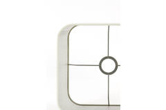 Light & Living Kap Vierkant Rond Hoog 25-25-30 Cm BRESKA Parel Wit