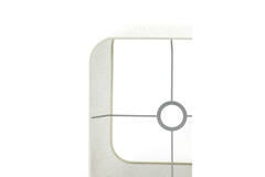 Light & Living Kap Vierkant Rond Hoog 30-30-35 Cm BRESKA Parel Wit