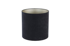 Light & Living Kap Voor Giraffe 45-45-45 Cm VELOURS Zwart-taupe