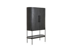 Light & Living Kast 100x40x165 Cm DUMOSI Hout Mat Zwart