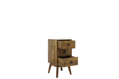 Light & Living Kast Met 3 Laden 40x40x80 Cm ESPITA Hout Olie Bruin