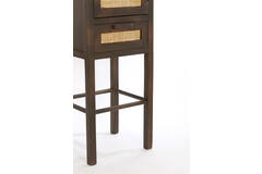 Light & Living Kast Met Lade 45x40x180 Cm NIPOS Mango Hout Donker Bruin