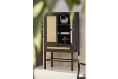 light & living Kast met lade 90x45x160 cm NIPOS mango hout donker bruin