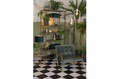 Light & Living Kast Open 100x35x203 Cm YLAYA Mat Zwart-goud