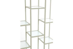 Light & Living Kast Open 100x36x200 Cm PIUAR Glas Helder+crème