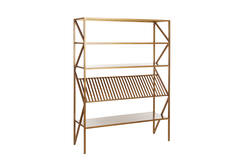 Light & Living Kast Open 120x40x160 Cm EZRA Antiek Brons