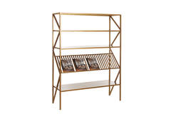 Light & Living Kast Open 120x40x160 Cm EZRA Antiek Brons