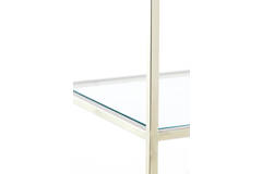 Light & Living Kast Open 5L 110x40x180 Cm MARIKI Glas Helder+nikkel