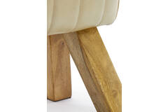 Light & Living Kruk 40x31x46 Cm RAMY Leer Zand+hout Naturel