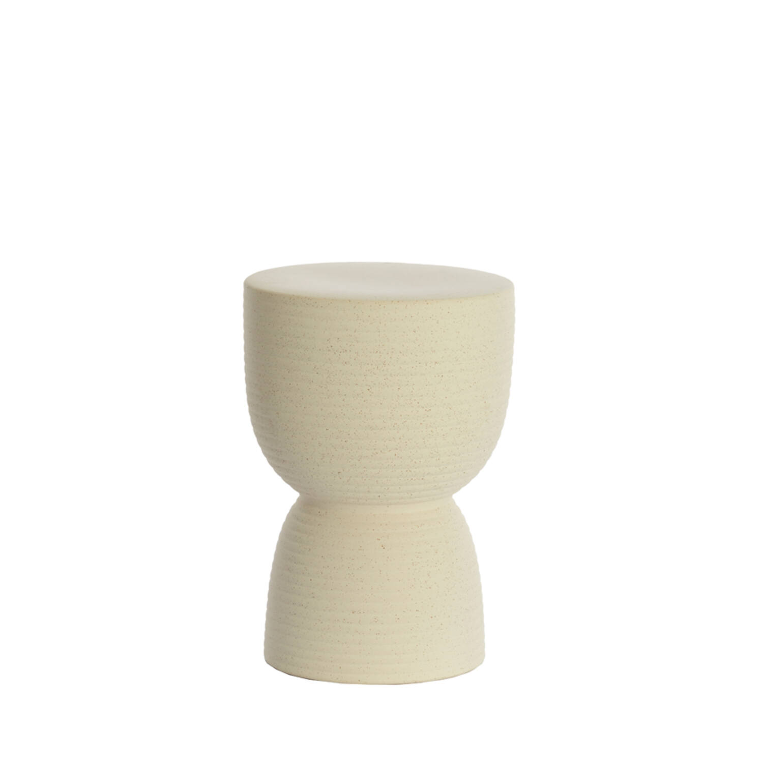 light & living Kruk Ø28 5x42 cm FINCA keramiek mat crème