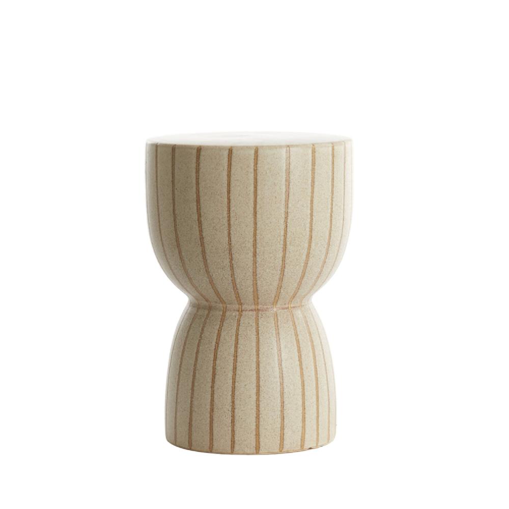 light & living Kruk Ø28 5x42 cm FINCA keramiek mat zand+bruin