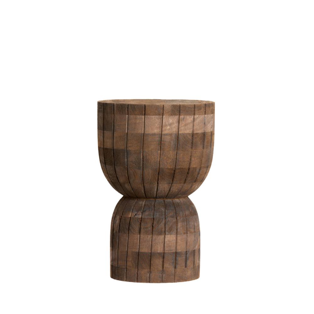 Light & Living Kruk Ø28x42 Cm DIMARO Mat Donker Bruin