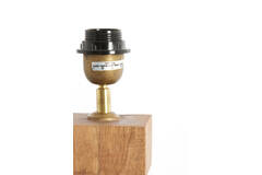 Light & Living Lampvoet 10x10x47 Cm CUMANI Hout Weather Barn
