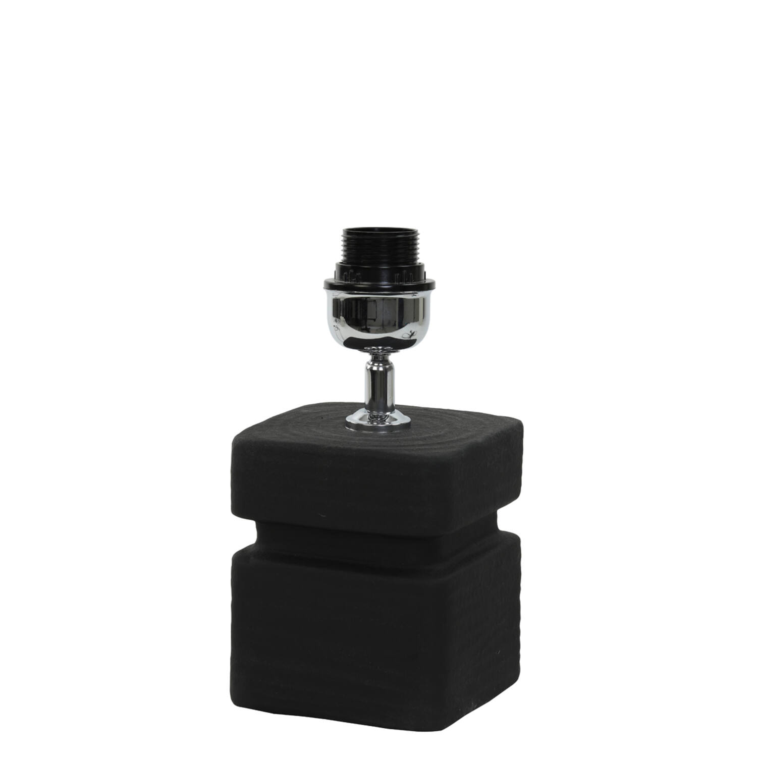 light & living Lampvoet 12 5x12 5x24 5 cm AMTA keramiek zwart