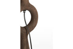 Light & Living Lampvoet 12x16x39 Cm SABULI Hout Mat Donker Bruin