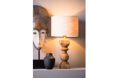 Light & Living Lampvoet 9x9x36 Cm CUMANI Hout Donker Bruin