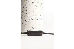 Light & Living Lampvoet Ø11 5x41 Cm RANDY Terrazzo Wit+mat Zwart