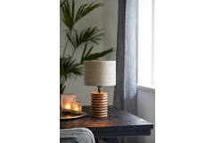 Light & Living Lampvoet Ø11x25 Cm MAURO Hout Mat Bruin