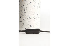 Light & Living Lampvoet Ø11x25 Cm RANDY Terrazzo Wit+mat Zwart
