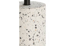 Light & Living Lampvoet Ø11x25 Cm RANDY Terrazzo Wit+mat Zwart