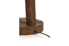 Light & Living Lampvoet Ø20x55 Cm XITTA Hout Mat Donker Bruin