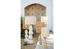 Light & Living Lampvoet Ø9x33 Cm FESTINA Hout Mat Naturel