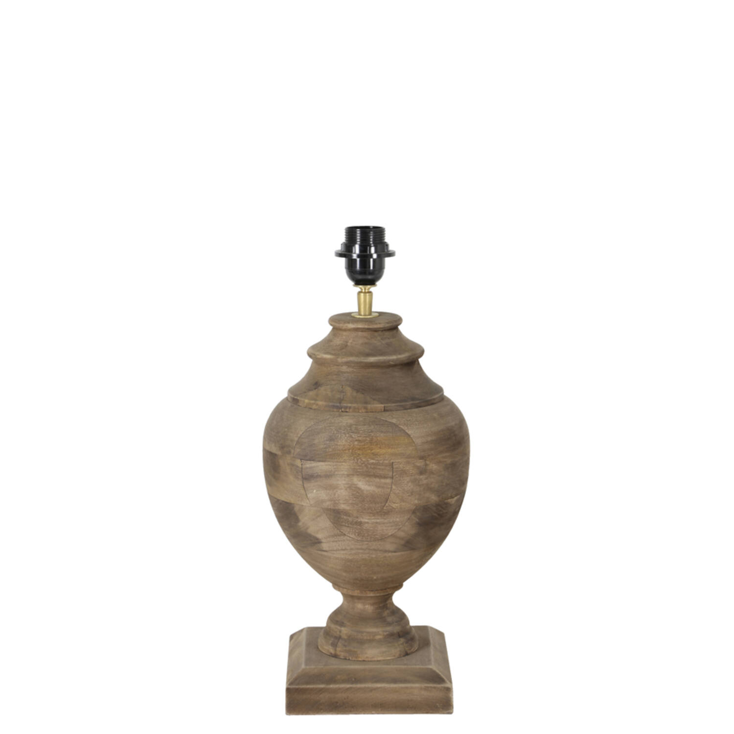 Light & Living Lampvoet Vierkant Ø20x45 Cm MILAZZO Hout Weather Barn