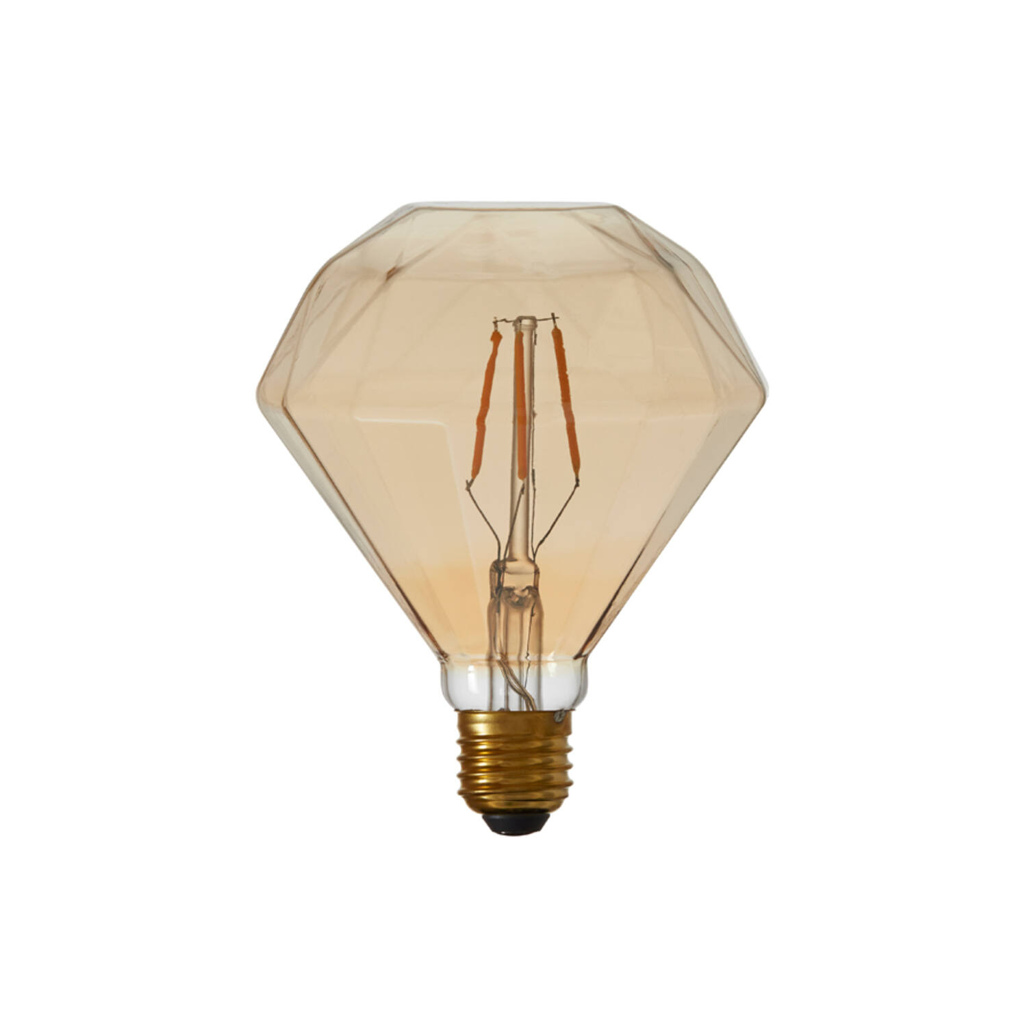 Light & Living LED Diamant Ø11x13 Cm LIGHT 3W Amber E27 Dimbaar