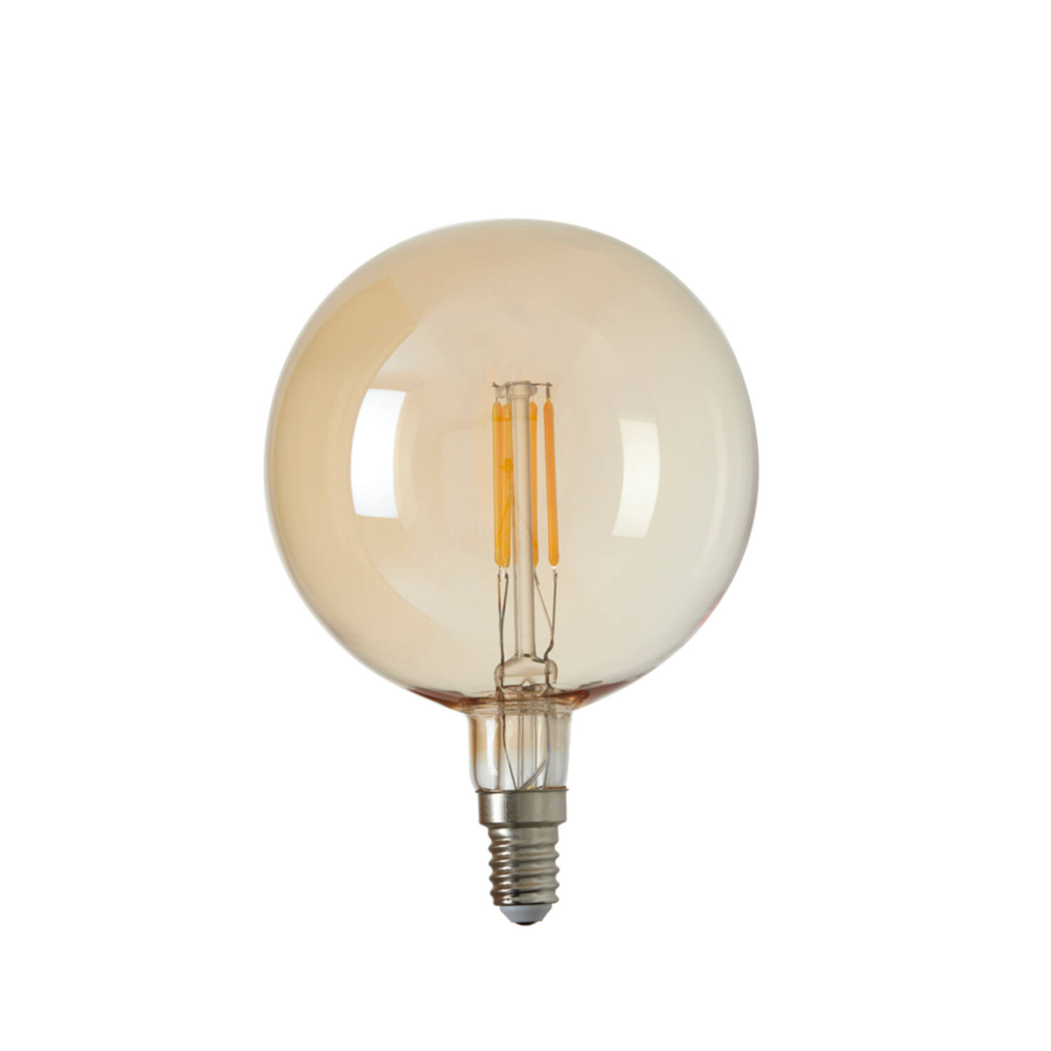Light & Living LED Globe Ø9 5 Cm LIGHT 4W Amber E14 Dimbaar