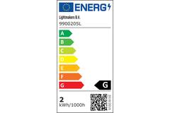 Light & Living LED Staaf Breed Ø4 5x11 Cm LIGHT 2W Amber E27 Dimbaar