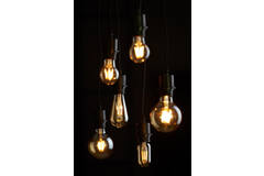 Light & Living LED Staaf Breed Ø4x10 Cm LIGHT 4W Amber E27 Dimbaar