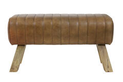 Light & Living Bank 90x31x46 Cm RAMY Leer Bruin