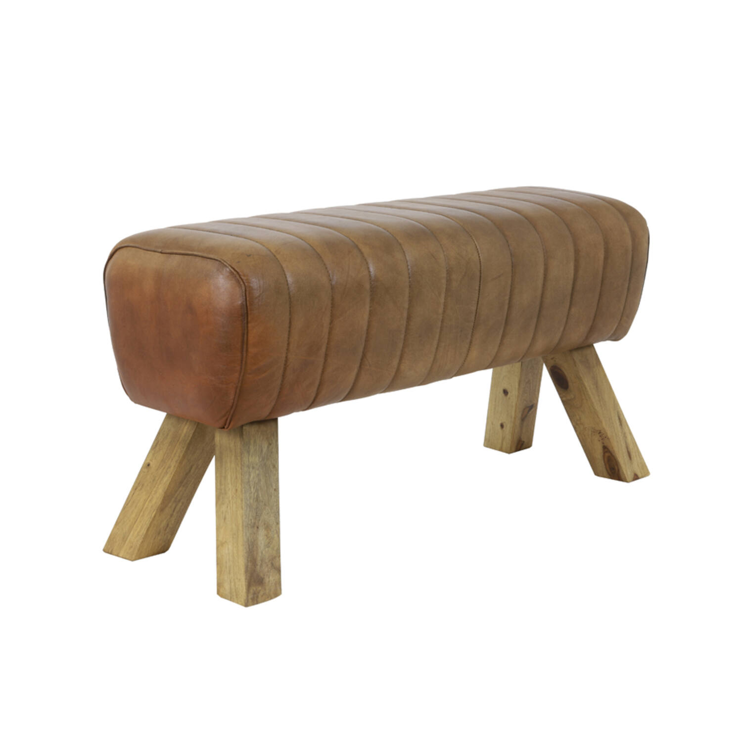 Light & Living Bank 90x31x46 Cm RAMY Leer Bruin