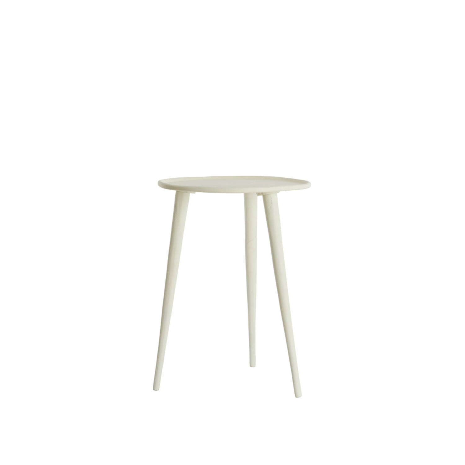 light & living Bijzettafel Ø36x47 cm BABINA crème