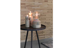 Light & Living Bijzettafel Ø39 5x50 5 Cm ENVIRA Zink