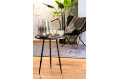 Light & Living Bijzettafel Ø39 5x50 5 Cm ENVIRA Zink