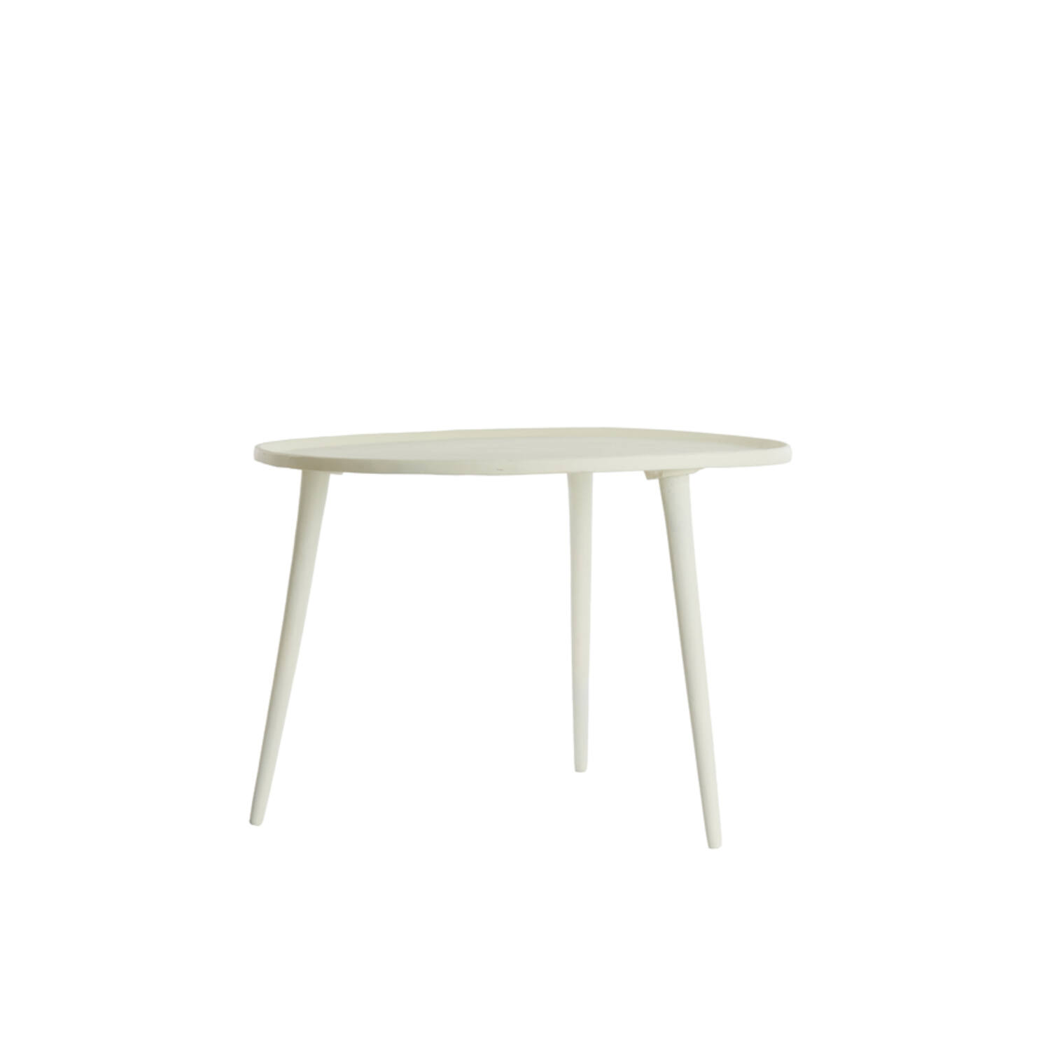 light & living Bijzettafel Ø59x41 cm BABINA crème