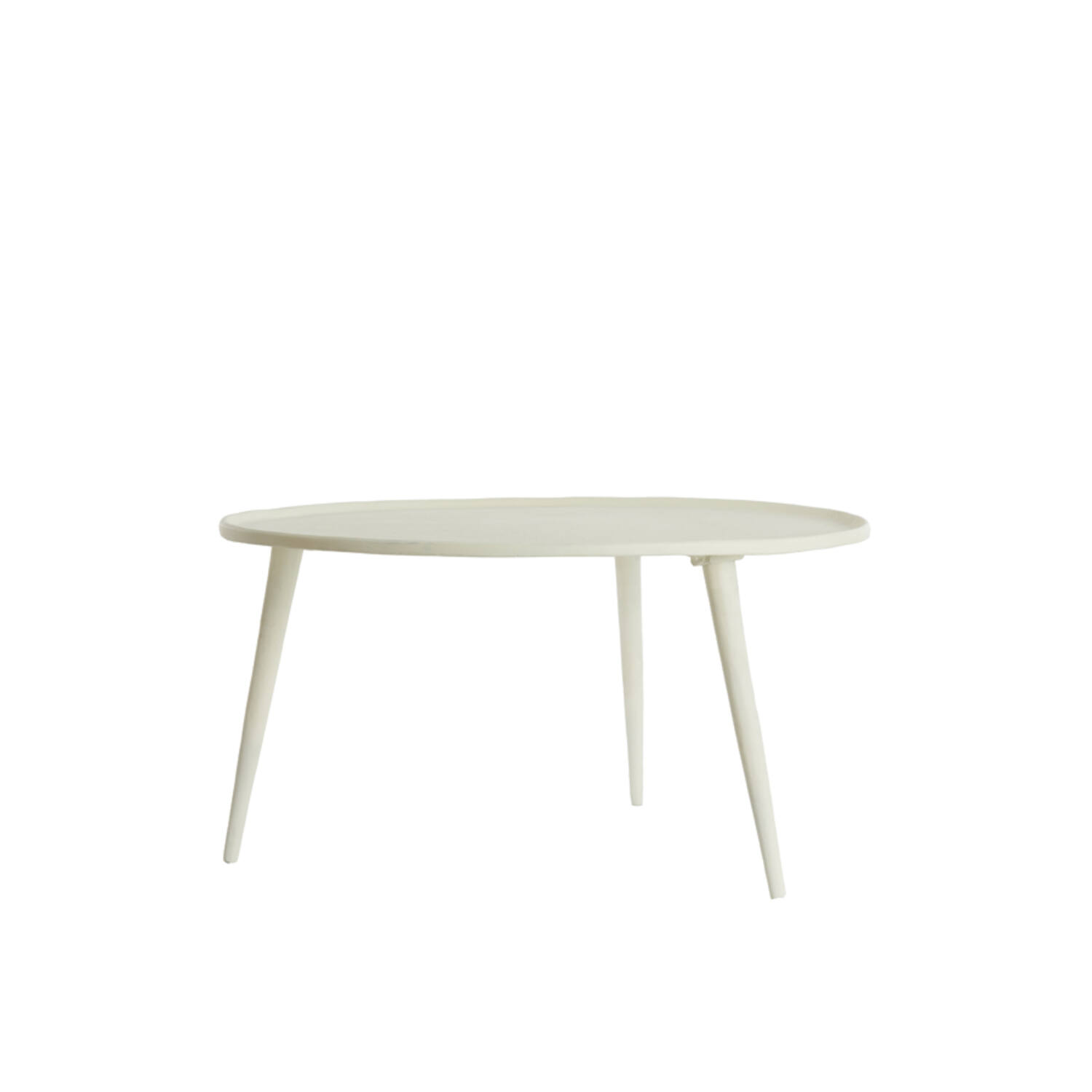 light & living Bijzettafel Ø67 5x37 cm BABINA crème