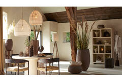 Light & Living Eettafel Ø140x76 Cm KULONA Beige