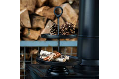 Light & Living Etagere 2 Laags Ø24x37 Cm LUTEK Zwart