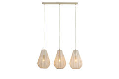 Light & Living Hanglamp 3L 80x8x40 Cm ITELA Zand