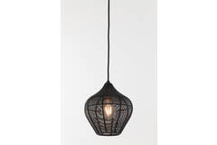 Light & Living Hanglamp Ø20x22 Cm ALVARO Mat Zwart