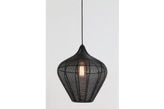 Light & Living Hanglamp Ø36x40 Cm ALVARO Mat Zwart