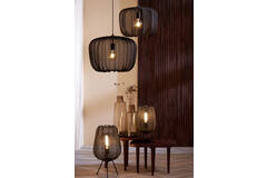 Light & Living Hanglamp Ø40x30 Cm PLUMERIA Zwart