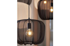 Light & Living Hanglamp Ø40x30 Cm PLUMERIA Zwart