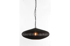 Light & Living Hanglamp Ø60x23 Cm BAHOTO Mat Zwart