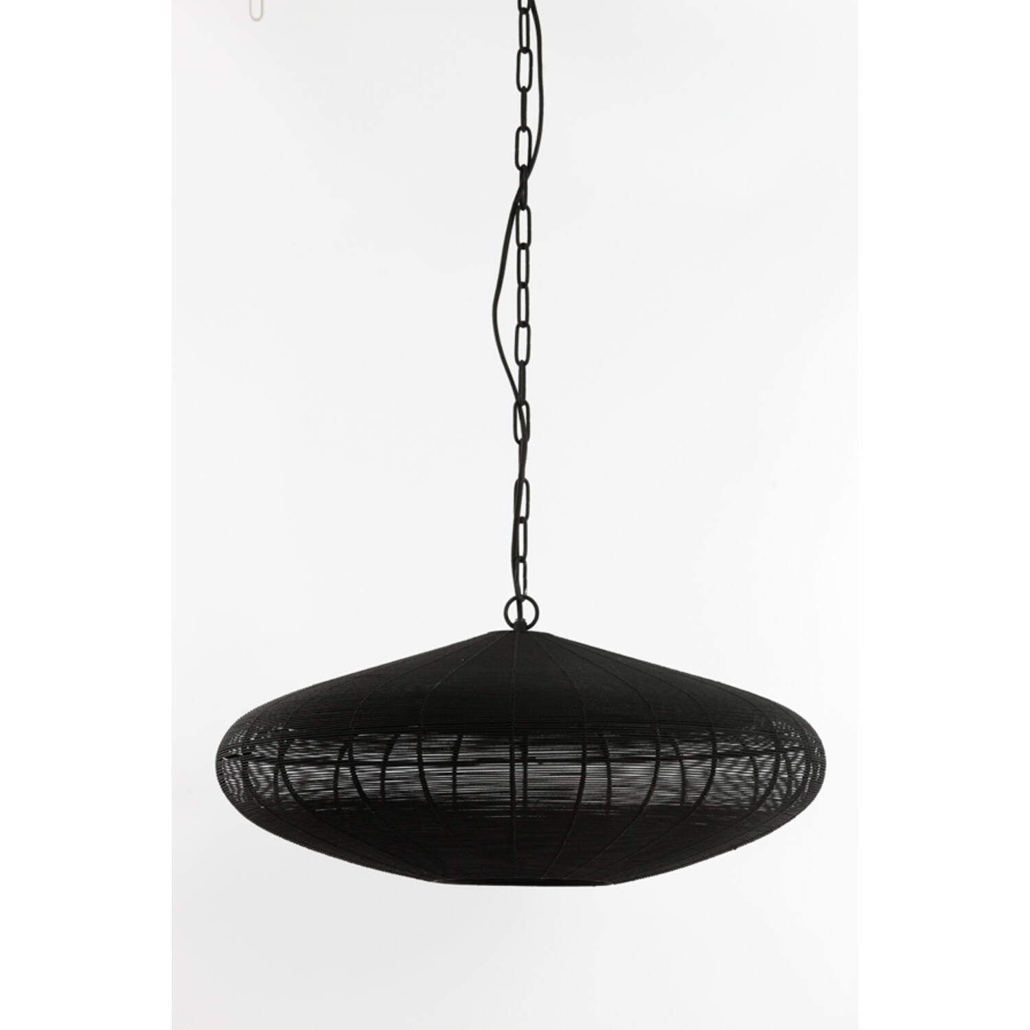 light & living Hanglamp Ø60x23 cm BAHOTO mat zwart