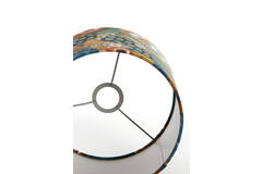 Light & Living Kap Cilinder 25-25-18 Cm BLOOM Blauw