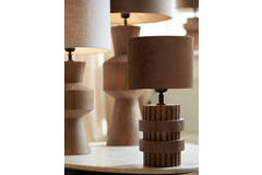 Light & Living Kap Cilinder 25-25-18 Cm LUBIS Bruin