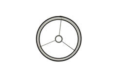 Light & Living Kap Cilinder 25-25-18 Cm PRAYA Zwart